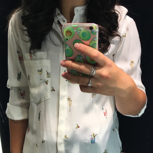 Zara cocktail printed blouse - Picture 2 of 13